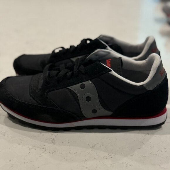 Saucony - Jazz Low - Black & Gray - Men's 7 - Picture 1 of 4